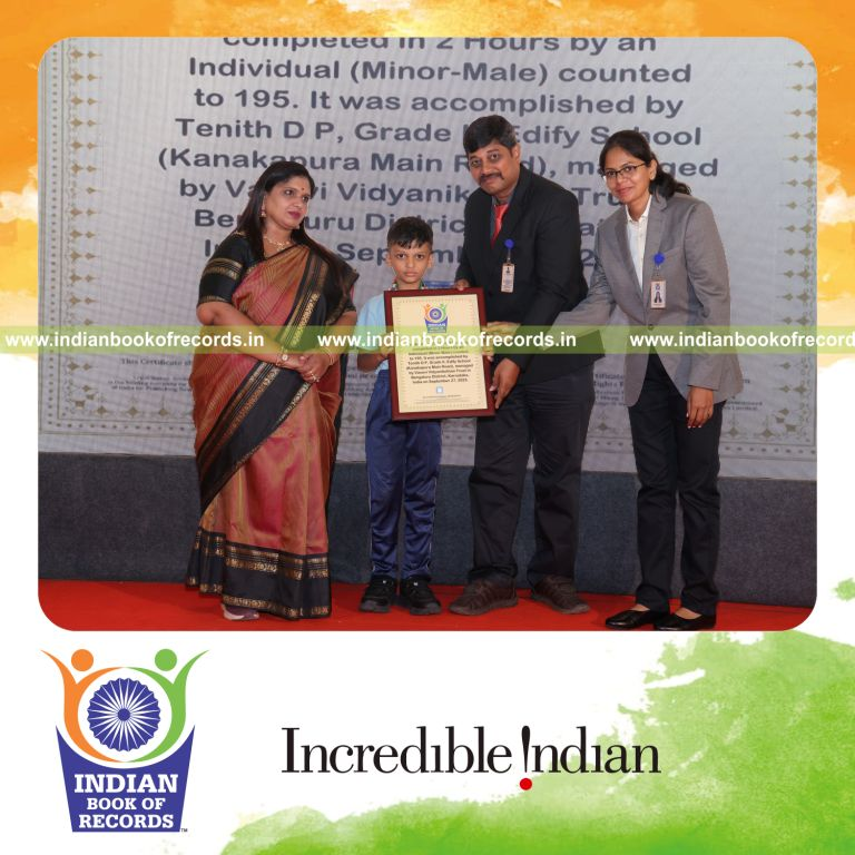 Young boy completing numerous dot-to-dot drawings over two hours recognized by Indian Book of Records