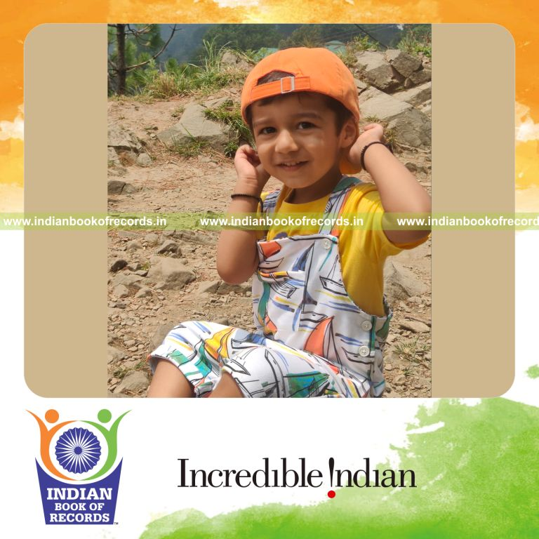 Fastest Time to Assemble an India Political Map Puzzle by a Pre-Schooler- Indian Book of Records.