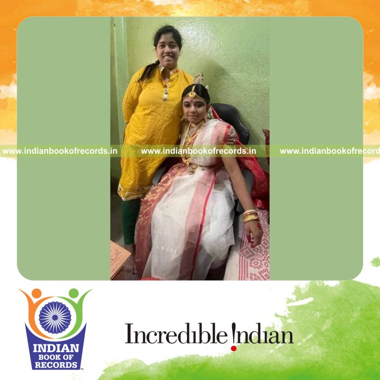 Fastest Time to Complete a Bengali Bridal Makeup by an Individual (Female)- Indian Book of Records.