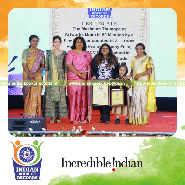 Fastest Time to Identify 150 Vocabulary Words from Digital Images by a Pre-Schooler- Indian Book of Records.
