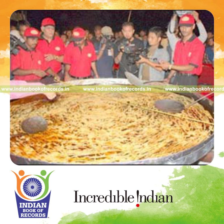 large jalebi prepared for record recognition in Indian Book of Records