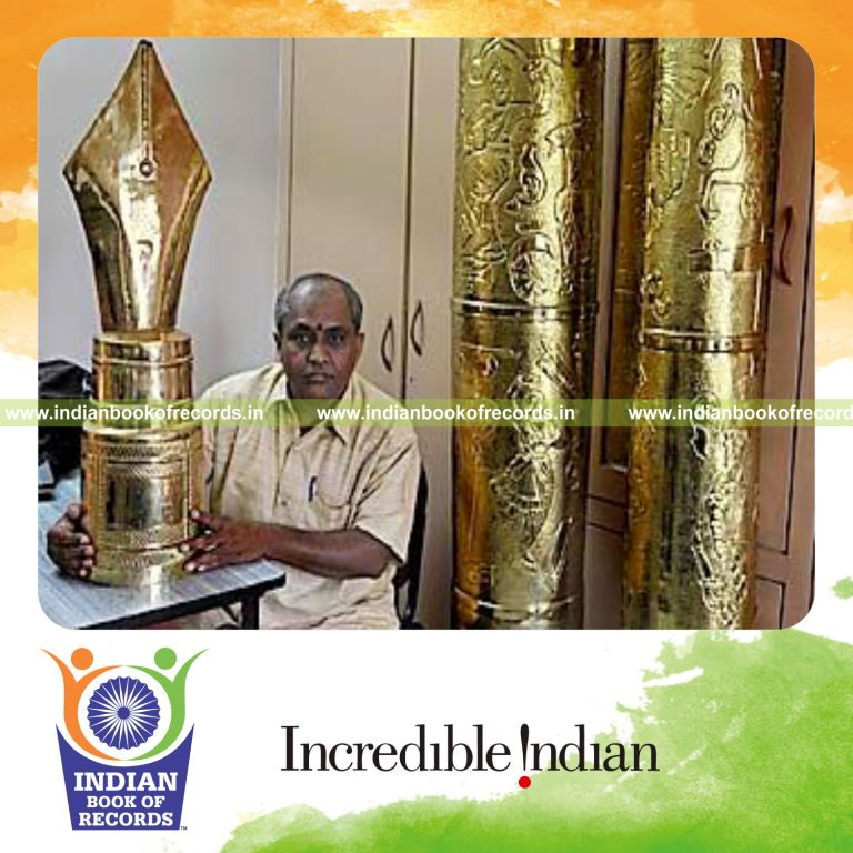 team creating a large pen for record achievement in Indian Book of Records