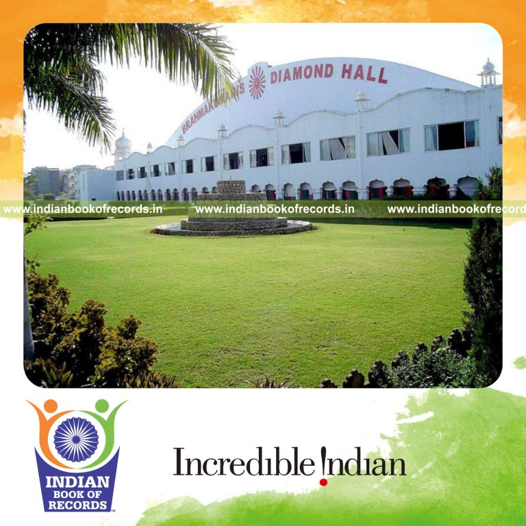 large pillar free auditorium interior recognized in Indian Book of Records