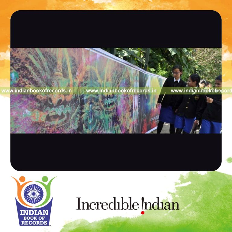 long digital art design created for record recognition in Indian Book of Records