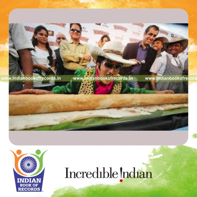 long dosa prepared for record achievement in Indian Book of Records