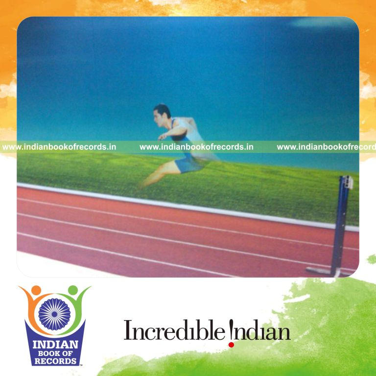 long lenticular wall panel displayed for record recognition in Indian Book of Records