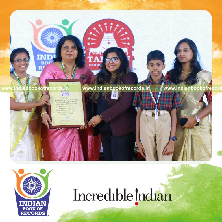 Maximum Authors Contributing to a Fiction Story Book Series Published by a School- Indian Book of Records.