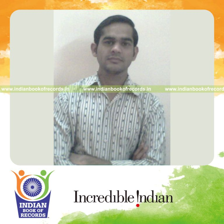 male individual performing maximum claps using one hand for record in Indian Book of Records