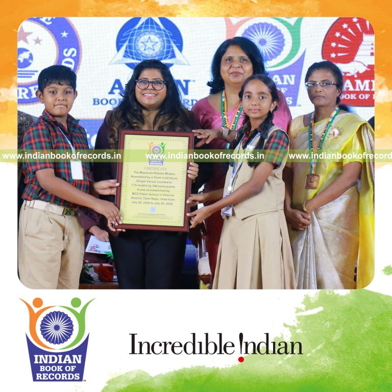 Maximum Robotic Models Assembled by a Team in 24 Hours (Single Venue)- Indian Book of Records.