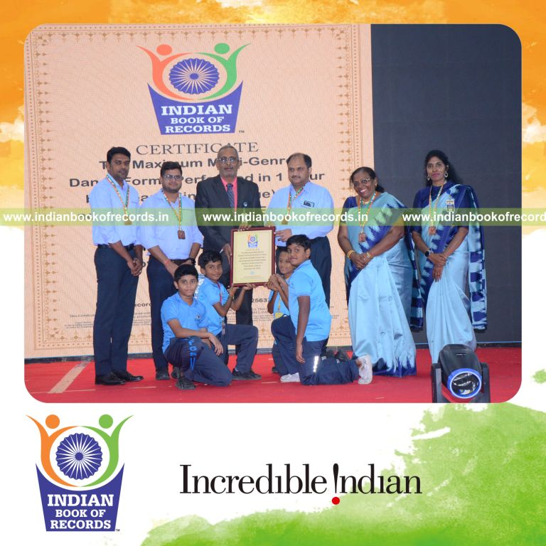 Dance group performing multiple genres in quick succession within one hour recognized by Indian Book of Records