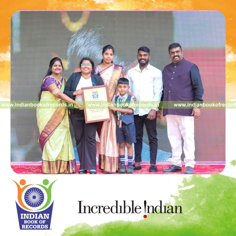 Young individual delivering fast straight punches in a speed challenge recognized by Indian Book of Records