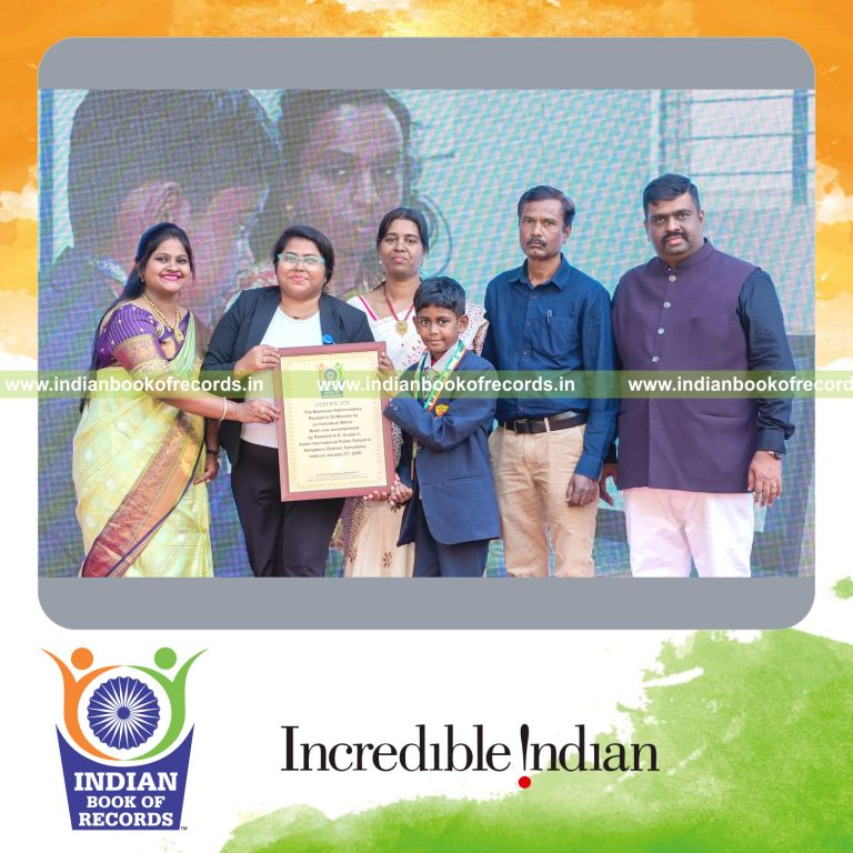 Individual reciting a large number of abbreviations within twenty minutes recognized by Indian Book of Records