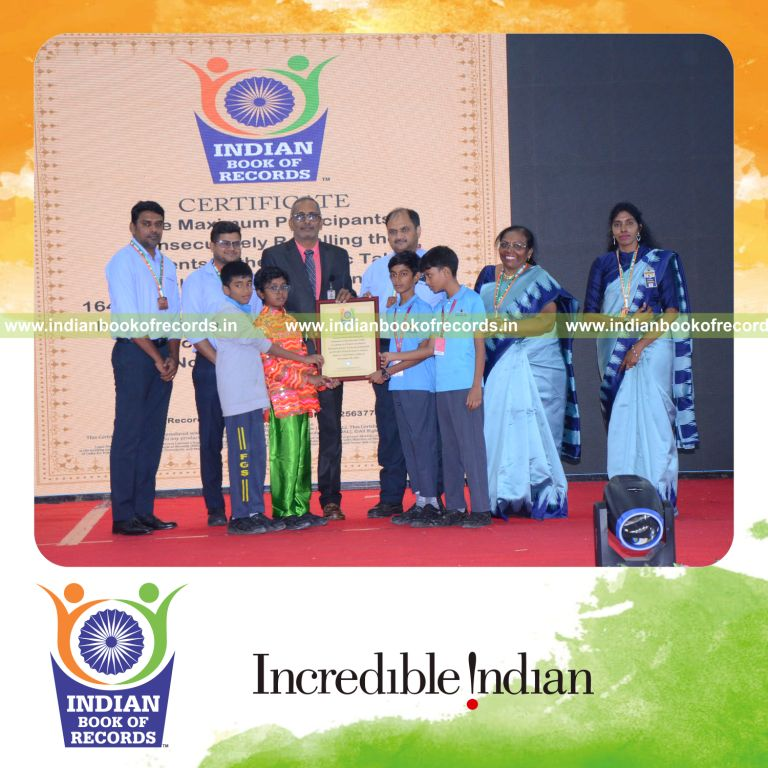 Participants recalling periodic table elements consecutively in a relay format over several hours recognized by Indian Book of Records