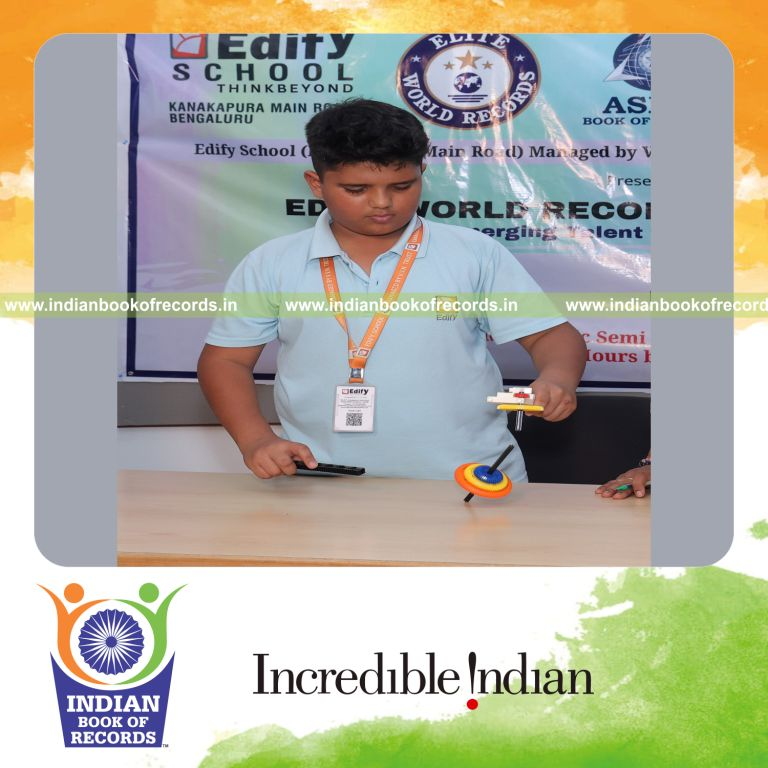 Young boy assembling several semi-functional robotic models within six hours recognized by Indian Book of Records
