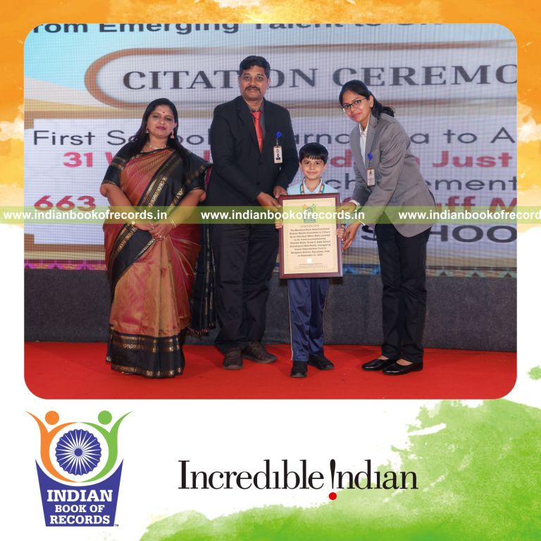 Young boy assembling several semi-functional robotic models within three hours recognized by Indian Book of Records