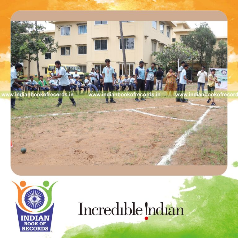 Young athlete performing multiple 2 kg shot put throws within 30 minutes recognized by Indian Book of Records