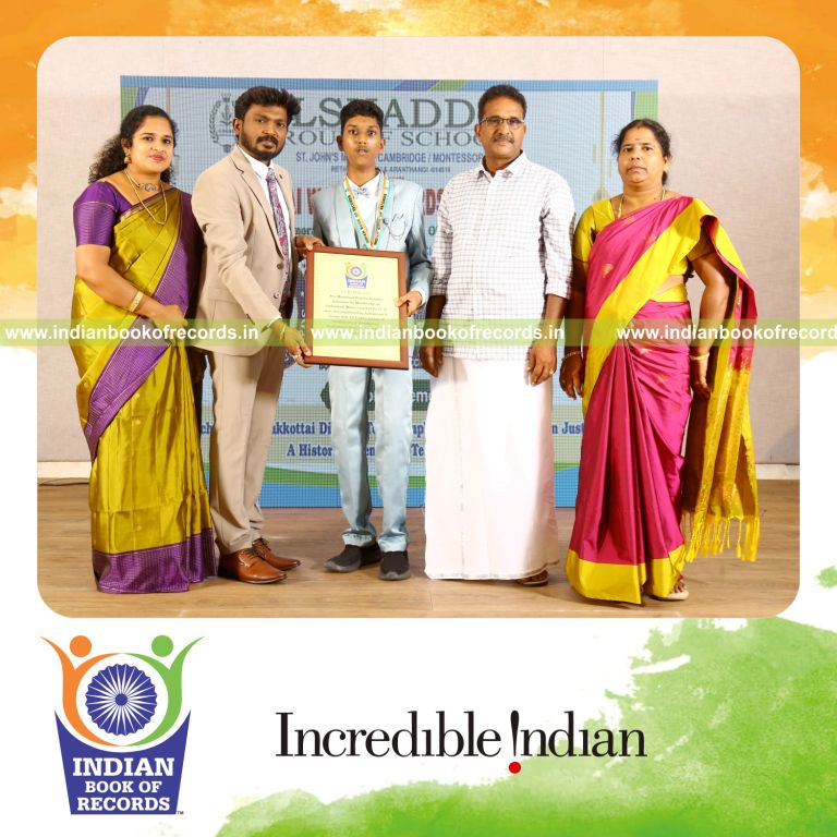 Individual actively solving numerous picture puzzles within a timed session recognized by Indian Book of Records