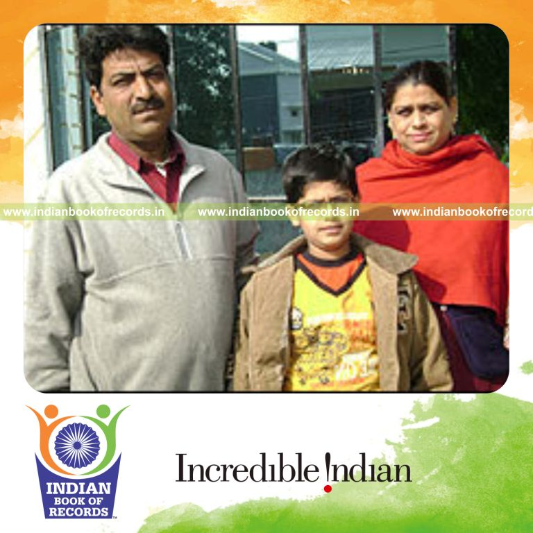 young male lecturer recognized for record achievement in Indian Book of Records